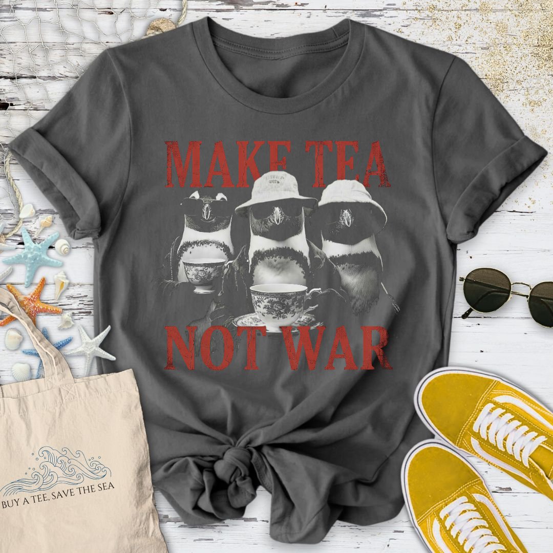 Make Tea Not War, Penguin T-Shirt