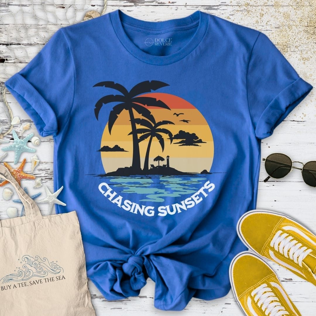 Chasing Sunsets T-Shirt Royal / S
