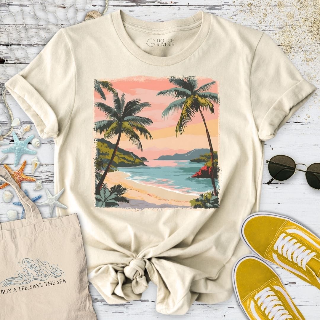 Chasing Tropical Sunsets T-Shirt Natural / S