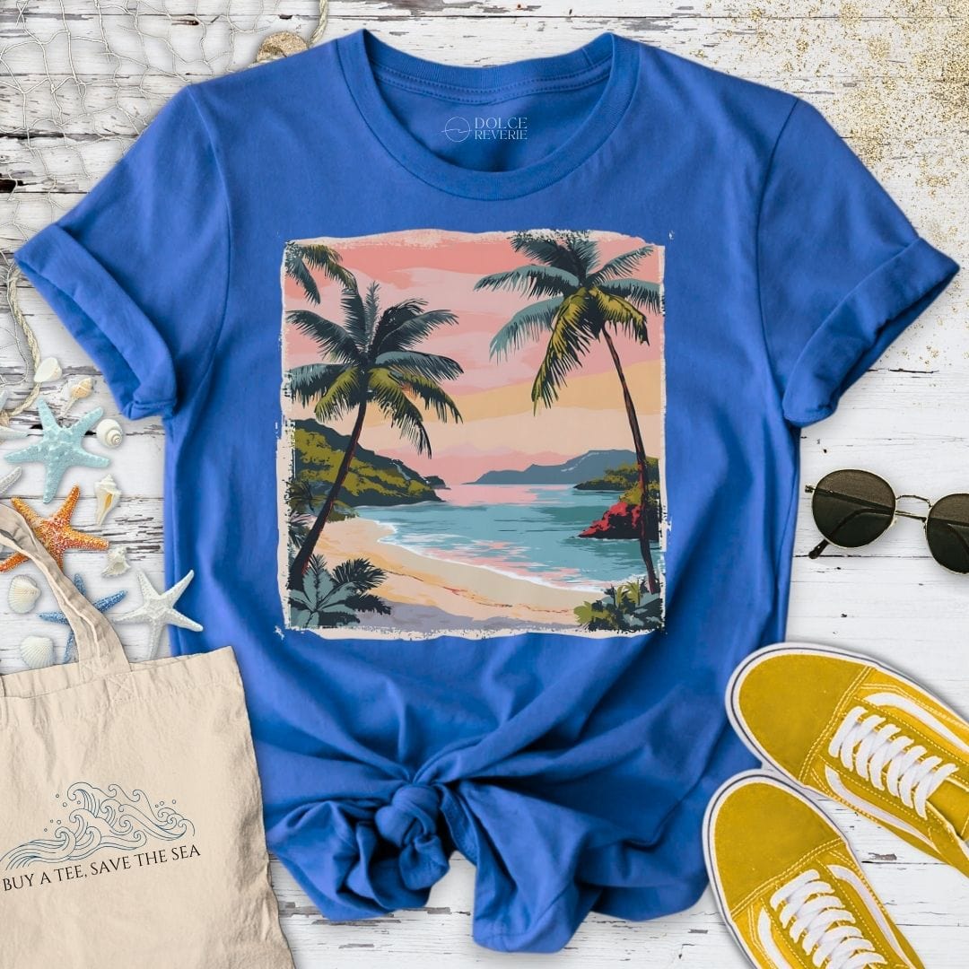 Chasing Tropical Sunsets T-Shirt Royal / S
