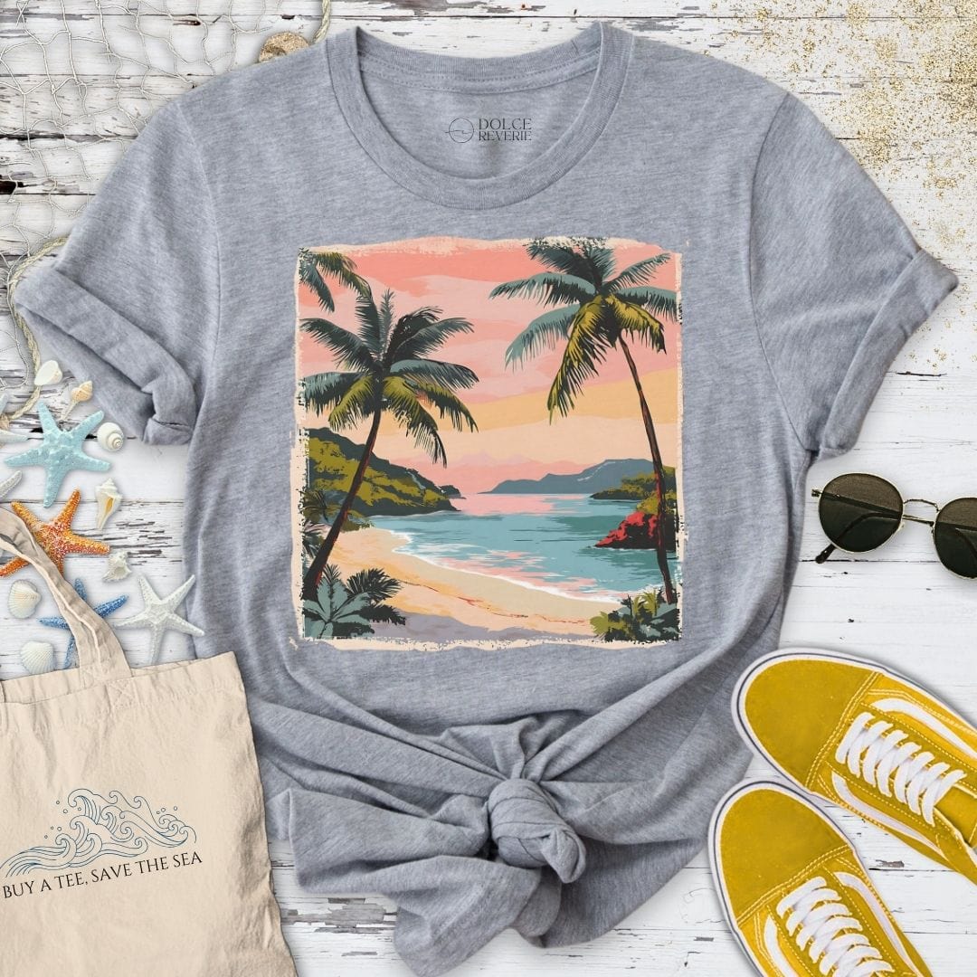 Chasing Tropical Sunsets T-Shirt Sport Grey / S