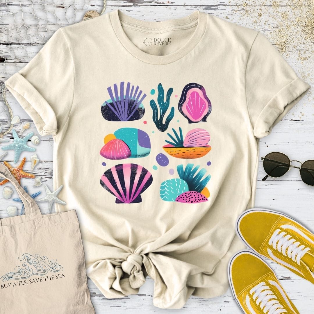 Colorful Abstract Reef T-Shirt Natural / S