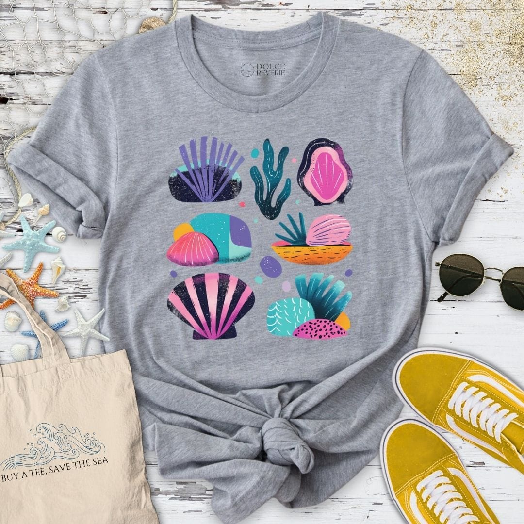 Colorful Abstract Reef T-Shirt Sport Grey / S