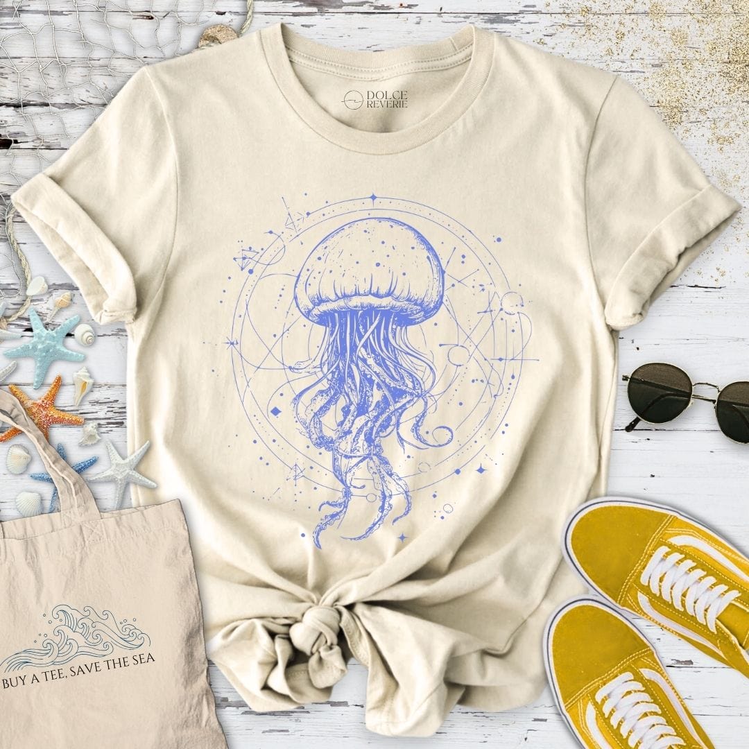 Cosmic Jellyfish T-Shirt Natural / S