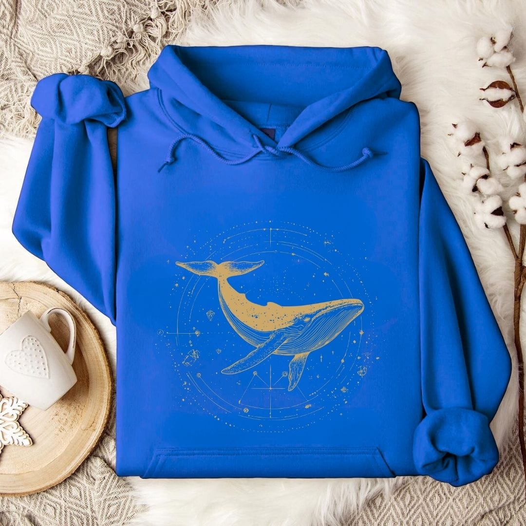 Cosmic Whale Hoodie Royal / S