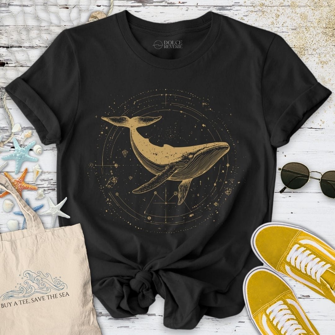 Cosmic Whale T-Shirt Black / S