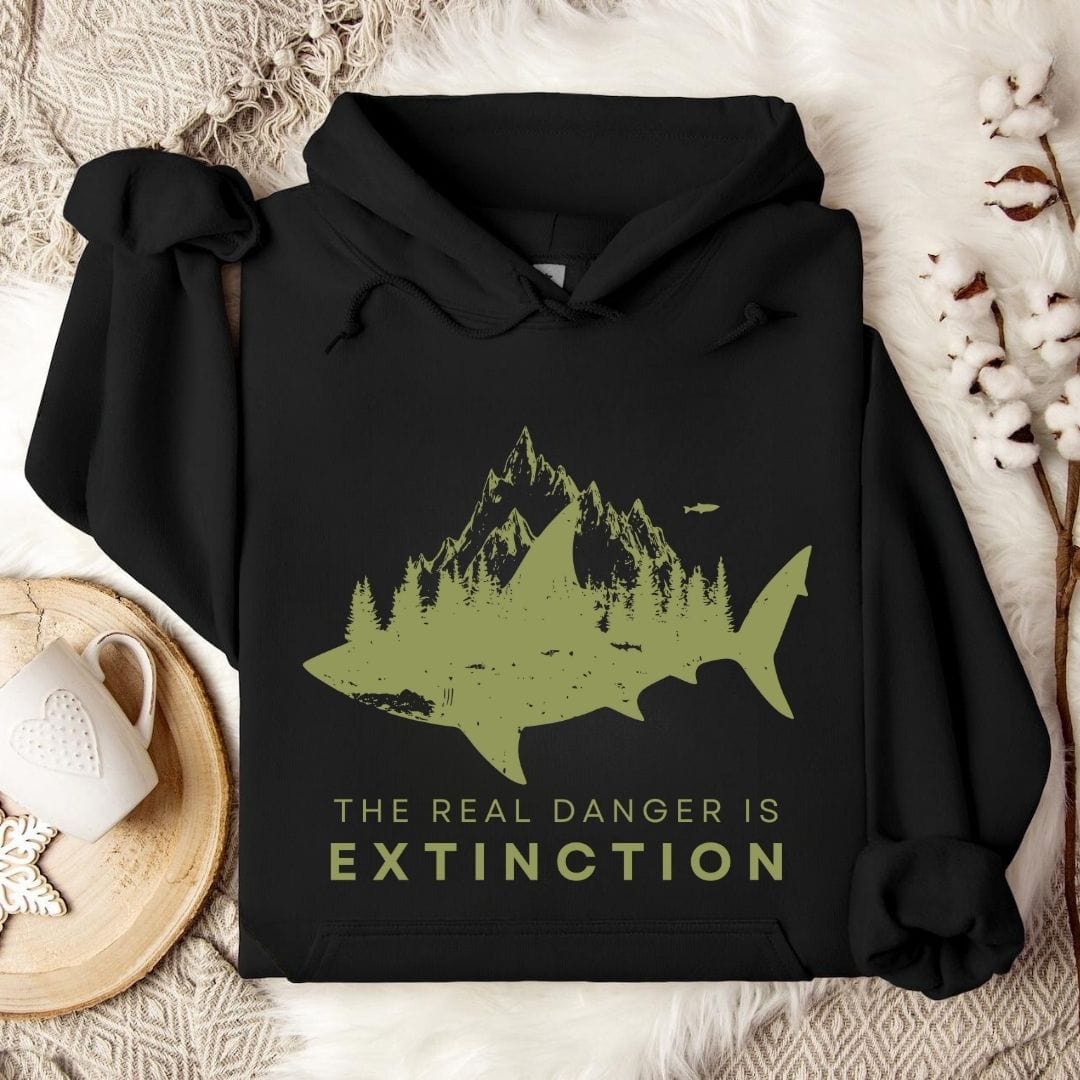 Danger Is Extinction Hoodie Black / S