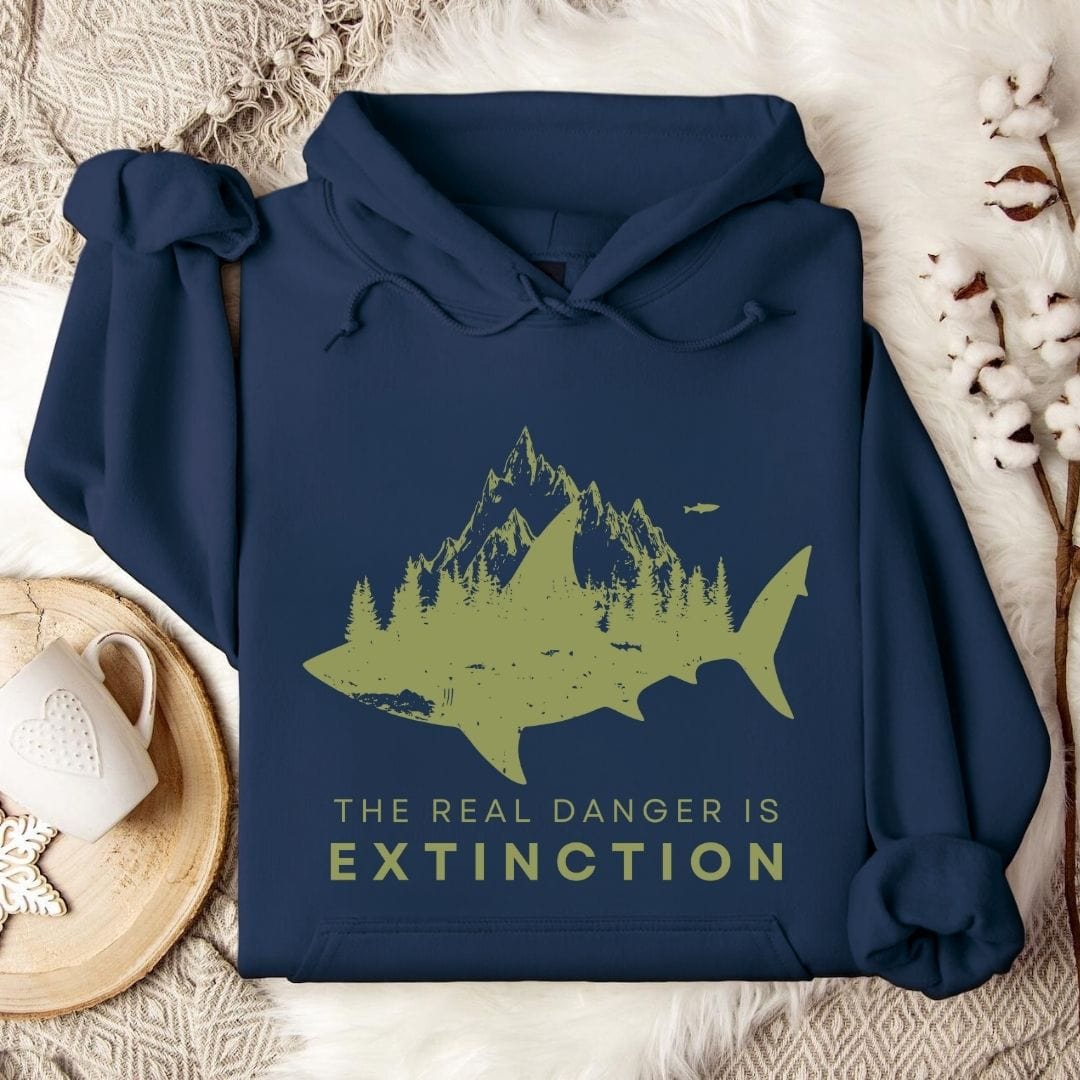 Danger Is Extinction Hoodie Navy / S