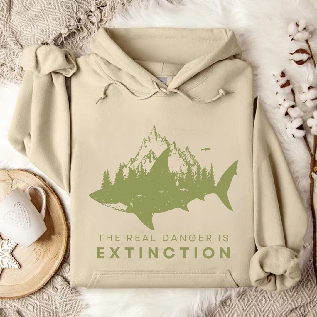 Danger Is Extinction Hoodie Sand / S