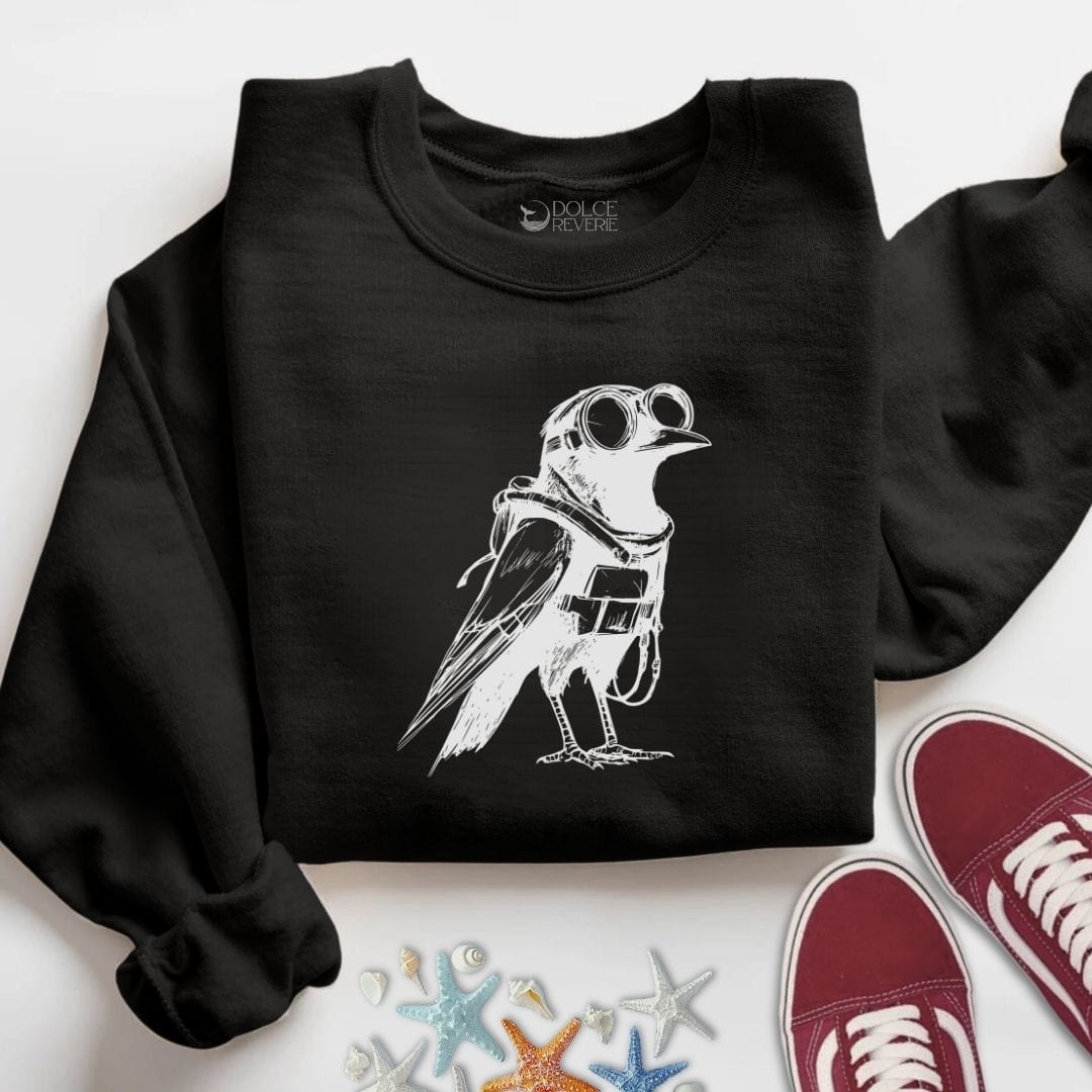 Diver Crow Sweatshirt S / Black