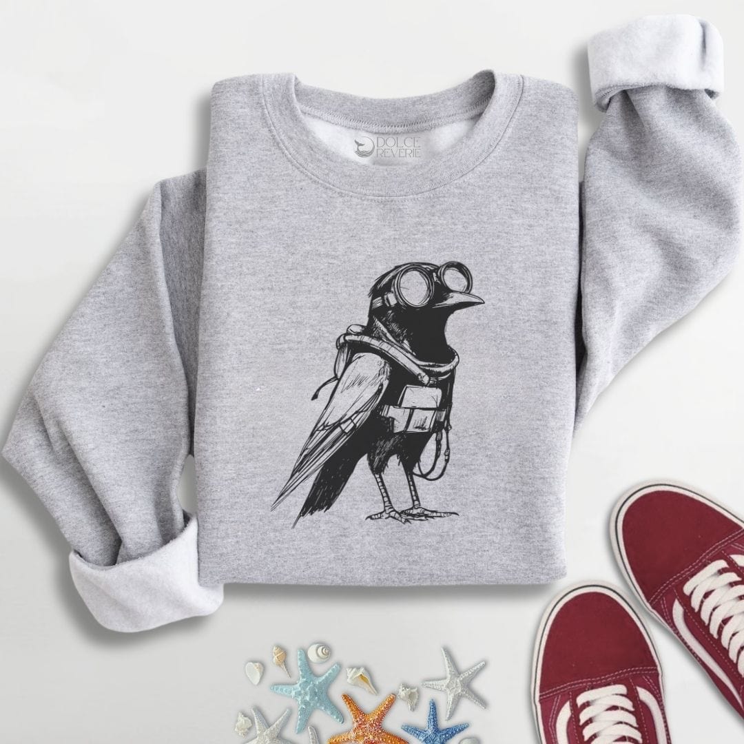 Diver Crow Sweatshirt S / Sport Grey
