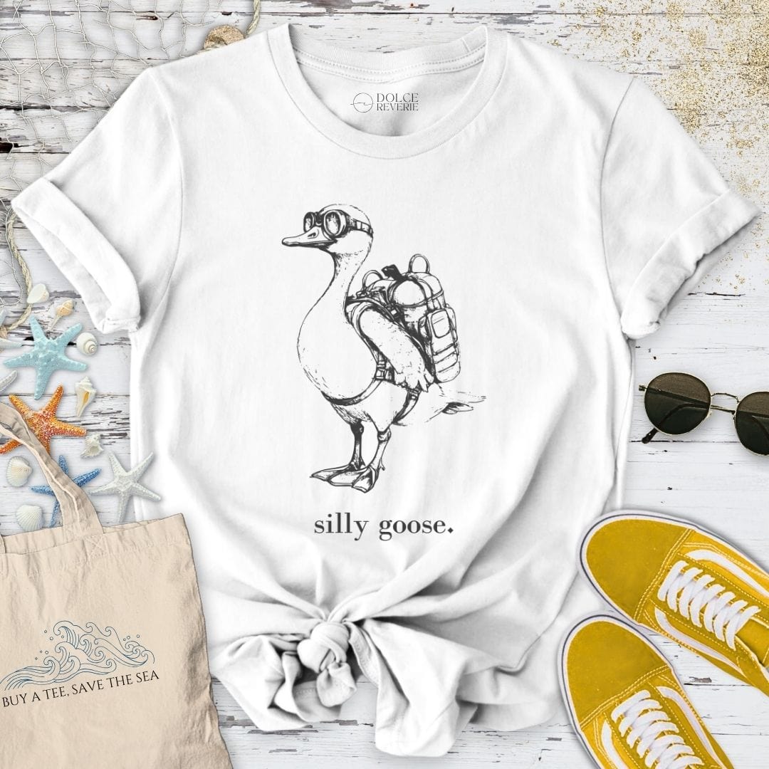 Diving Silly Goose T-Shirt White / S
