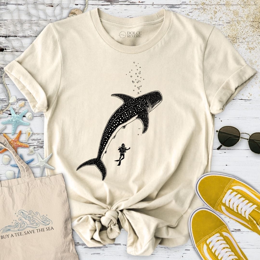 Diving With a Whale Shark T-Shirt Natural / S