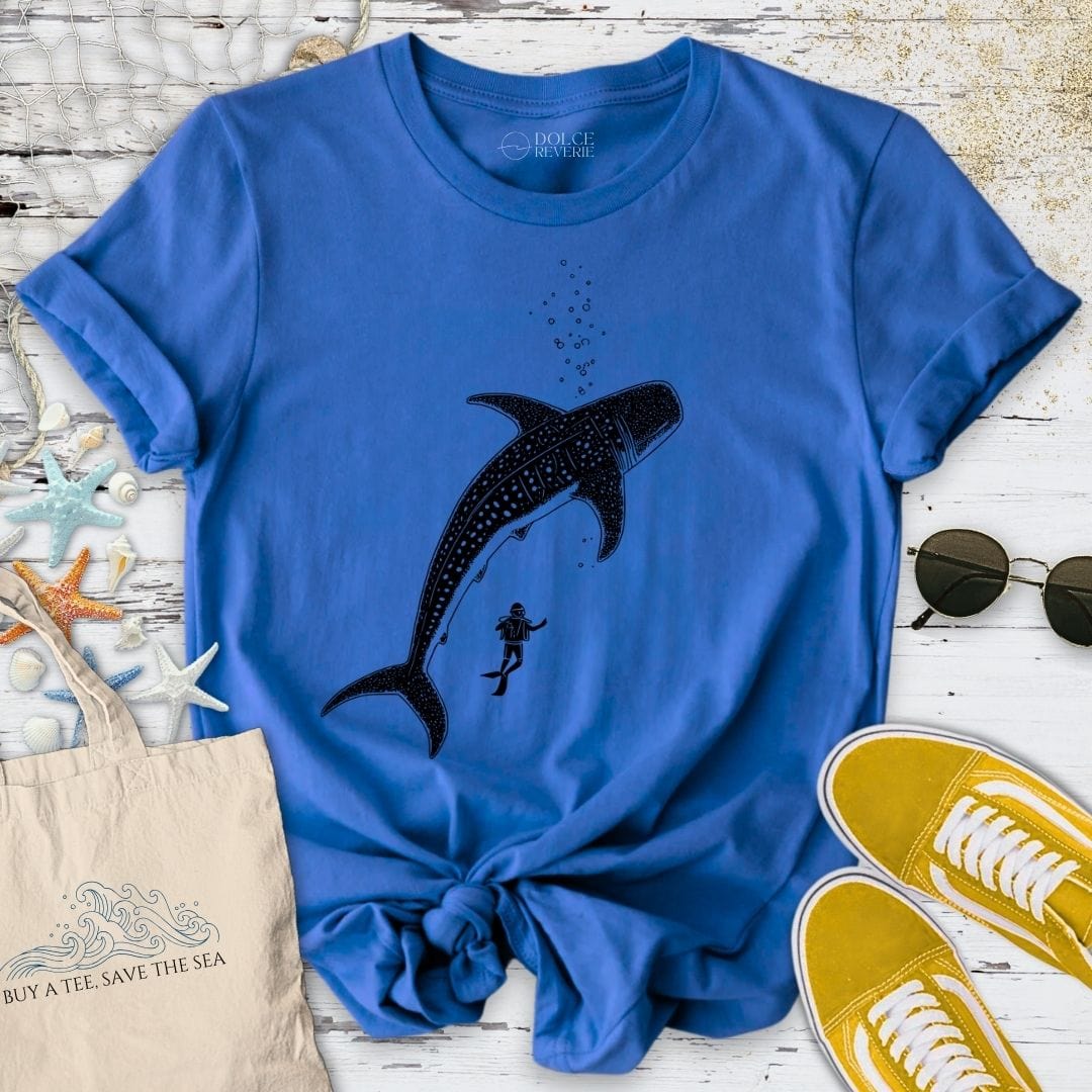 Diving With a Whale Shark T-Shirt Royal / S