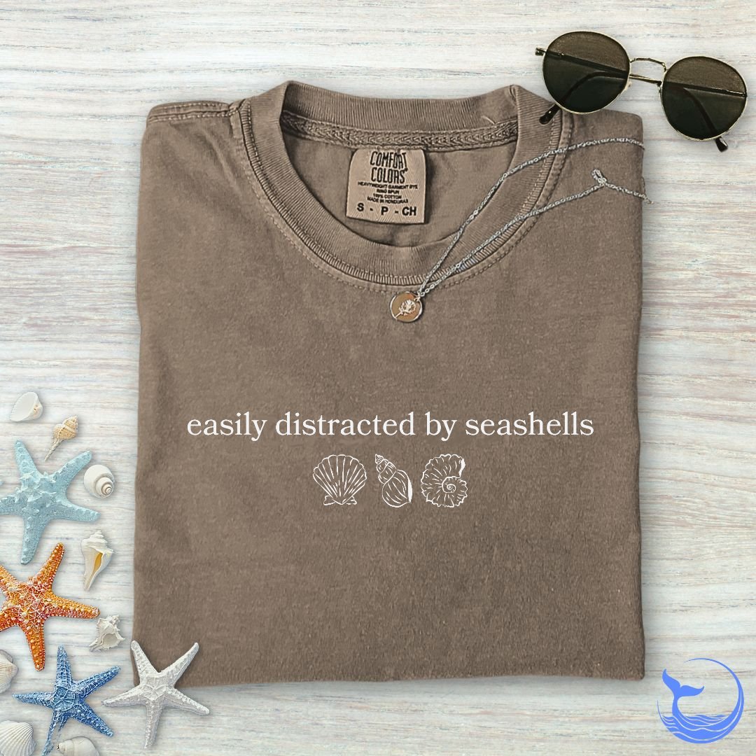 Distracted By Seashells Comfort Colors T-Shirt