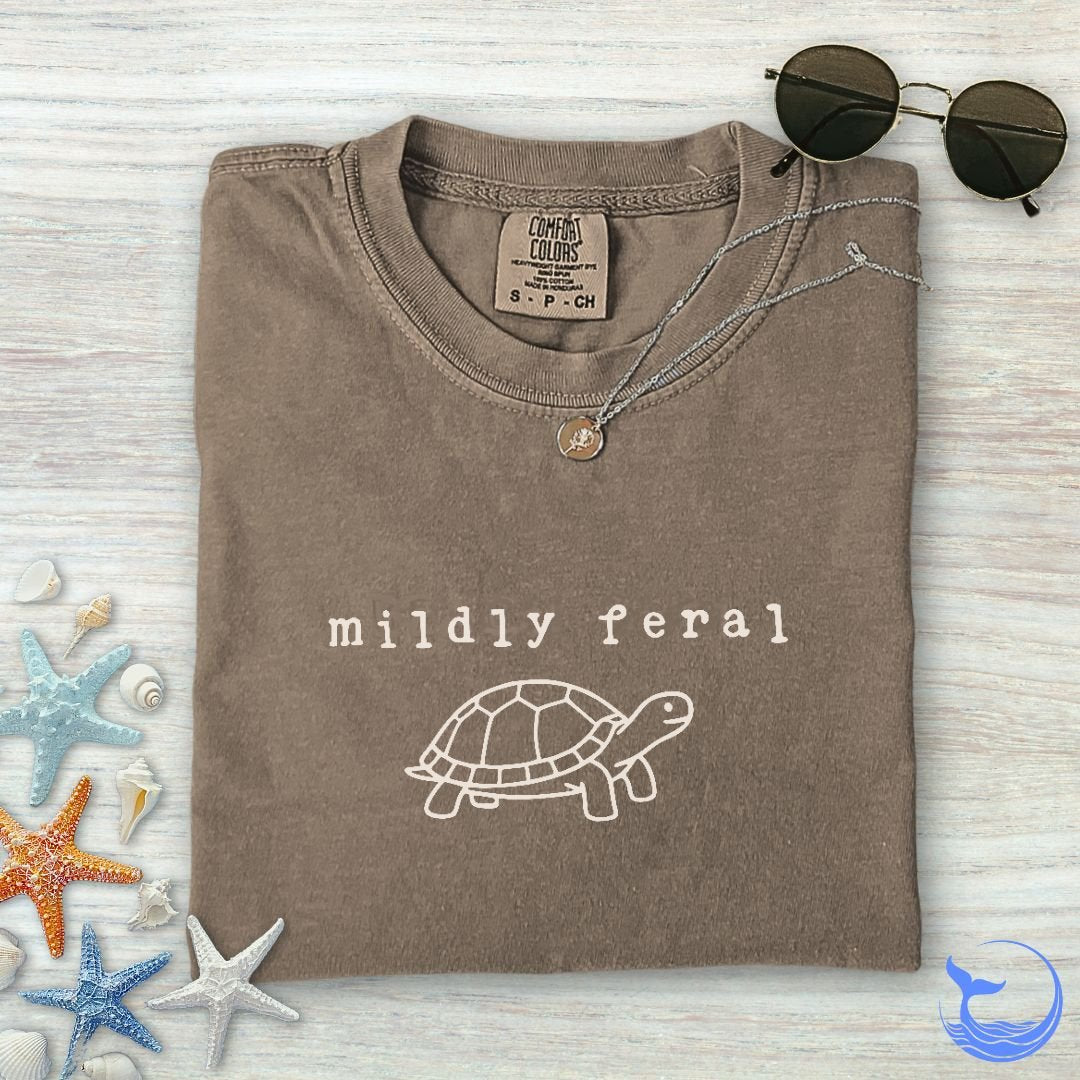 Mildly Feral Turtle Comfort Colors T-Shirt