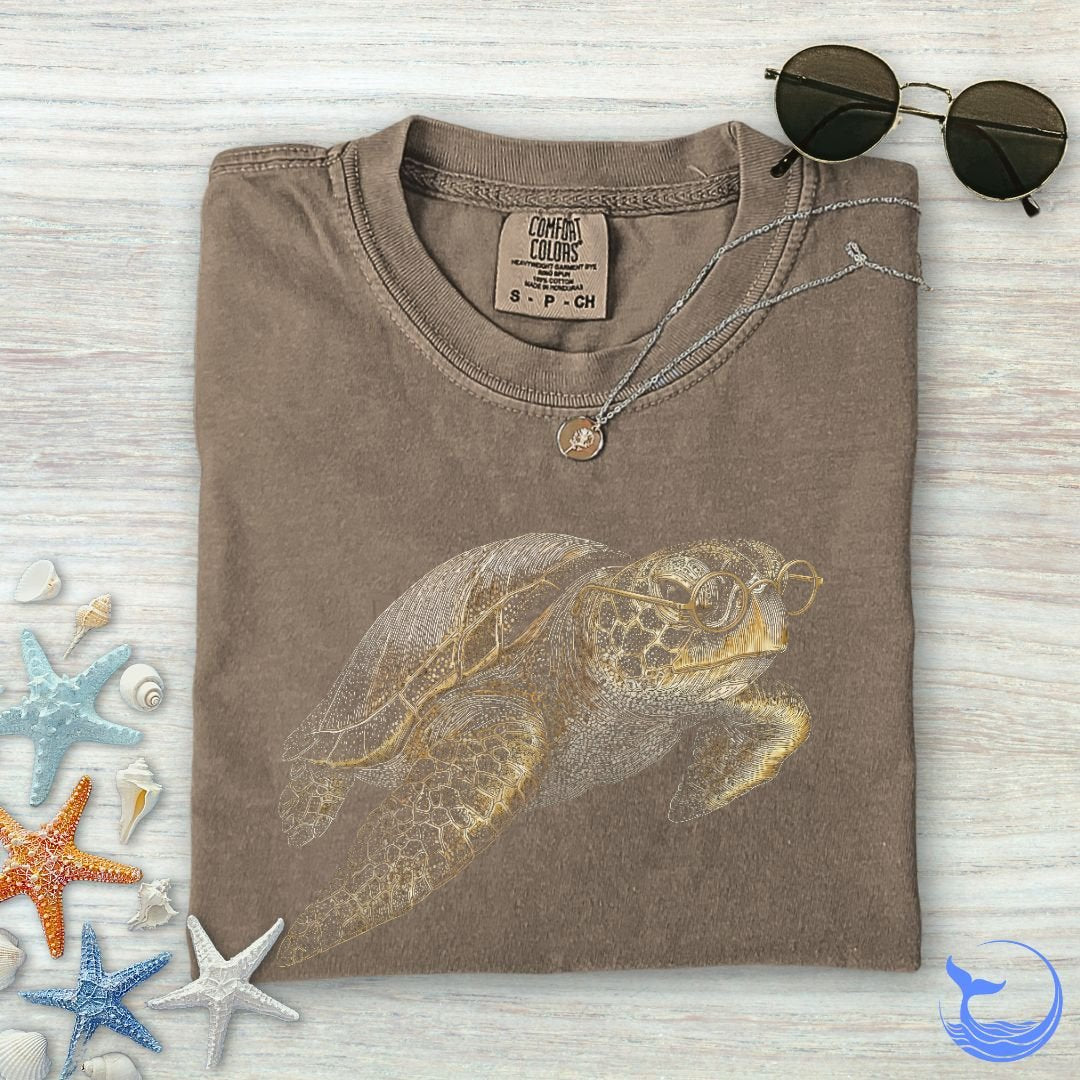 Scholar Turtle Comfort Colors T-Shirt