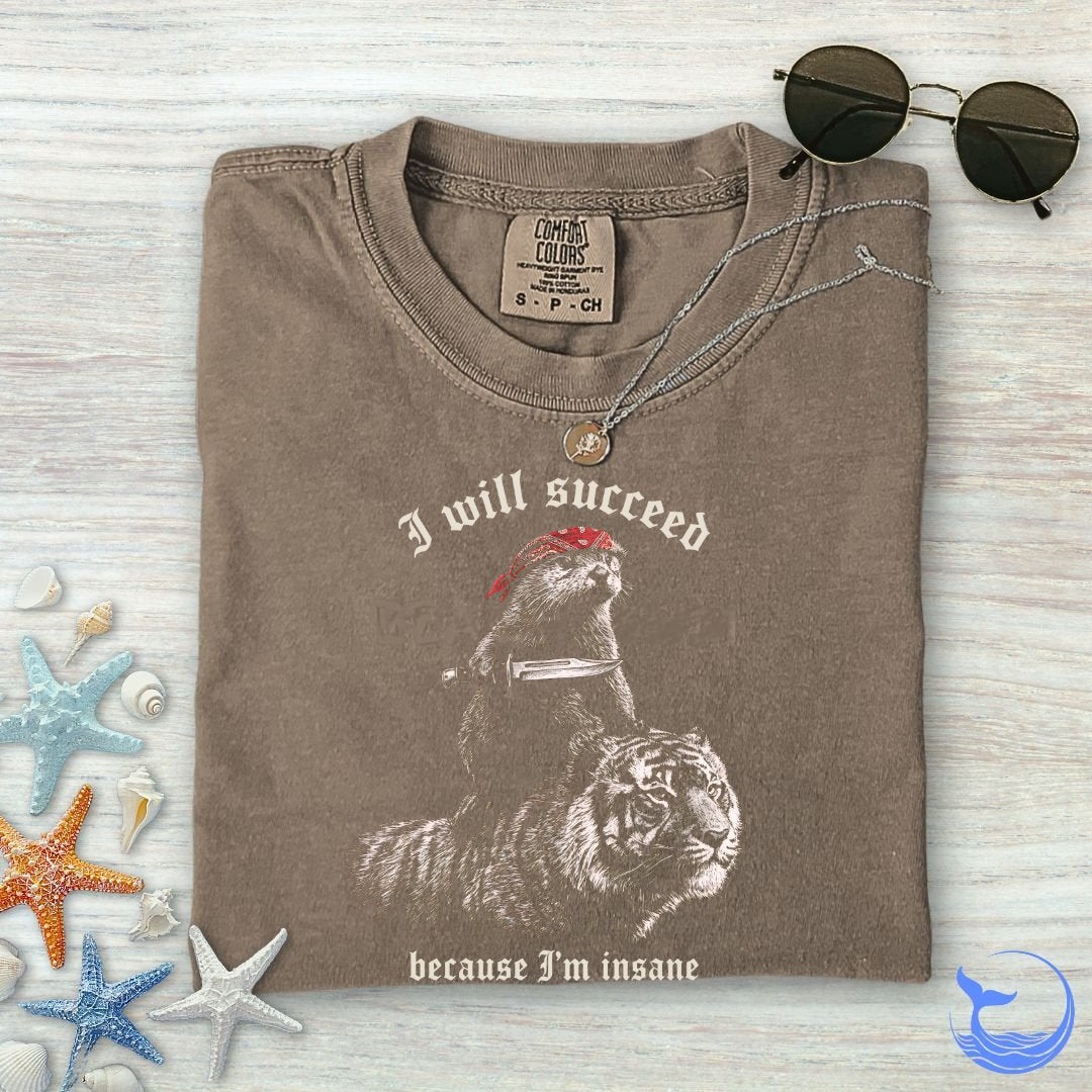 I Will Succeed, Sea Otter Comfort Colors T-Shirt