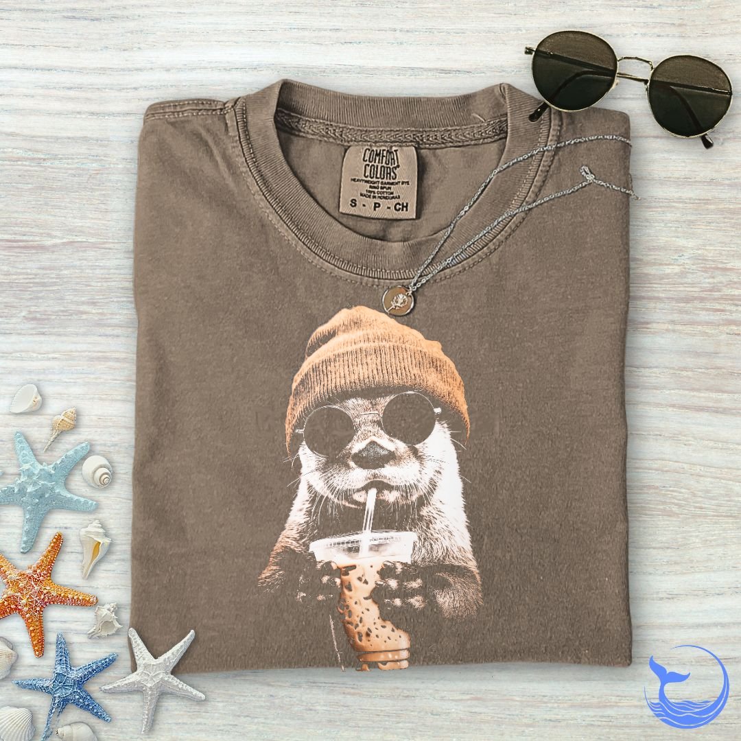 Hipster Otter Comfort Colors T-Shirt