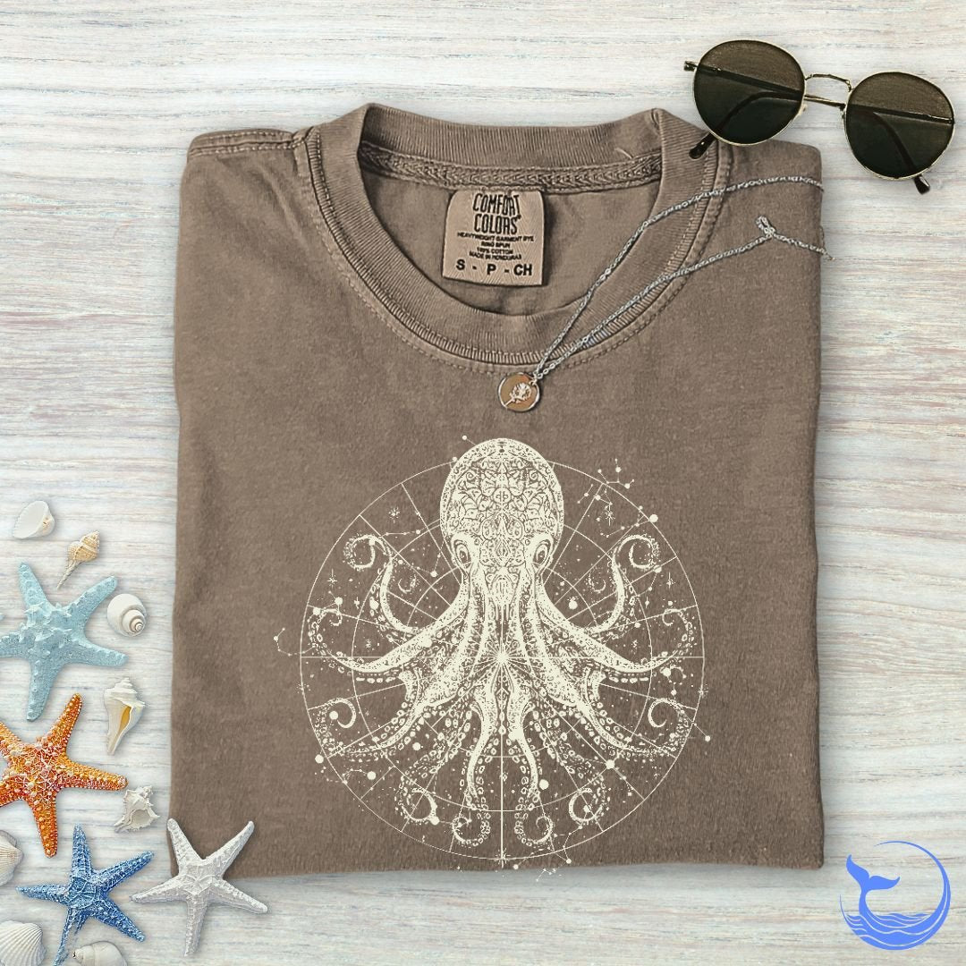 Celestial Octopus Comfort Colors T-Shirt