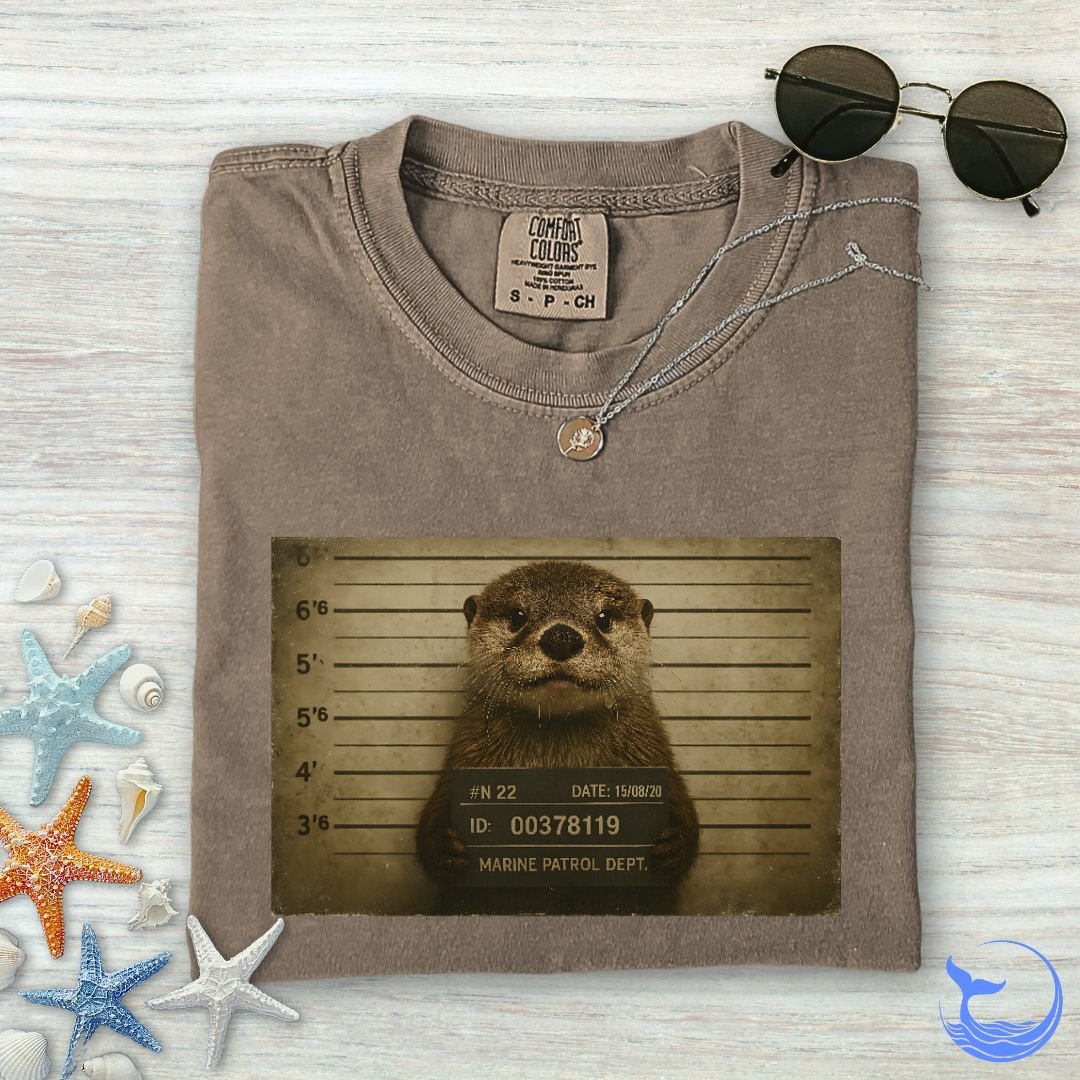 Otter Mugshot Comfort Colors T-Shirt