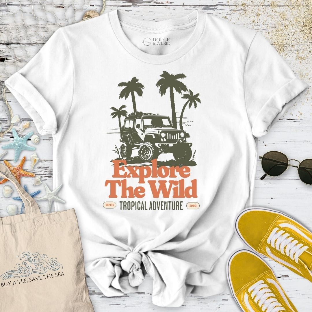 Explore The Wild T-Shirt White / S