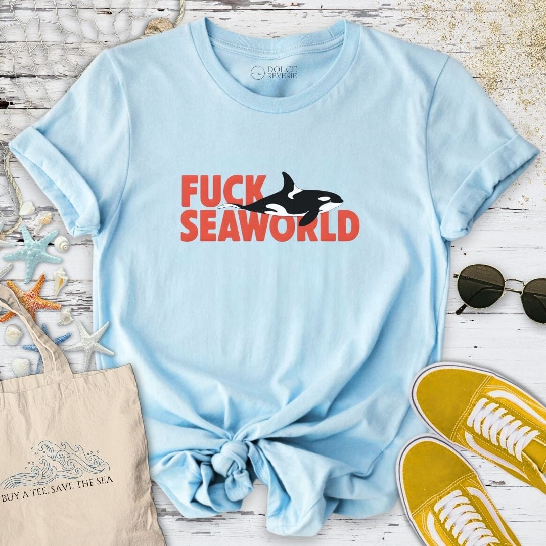 F Seaworld T-Shirt Light Blue / S