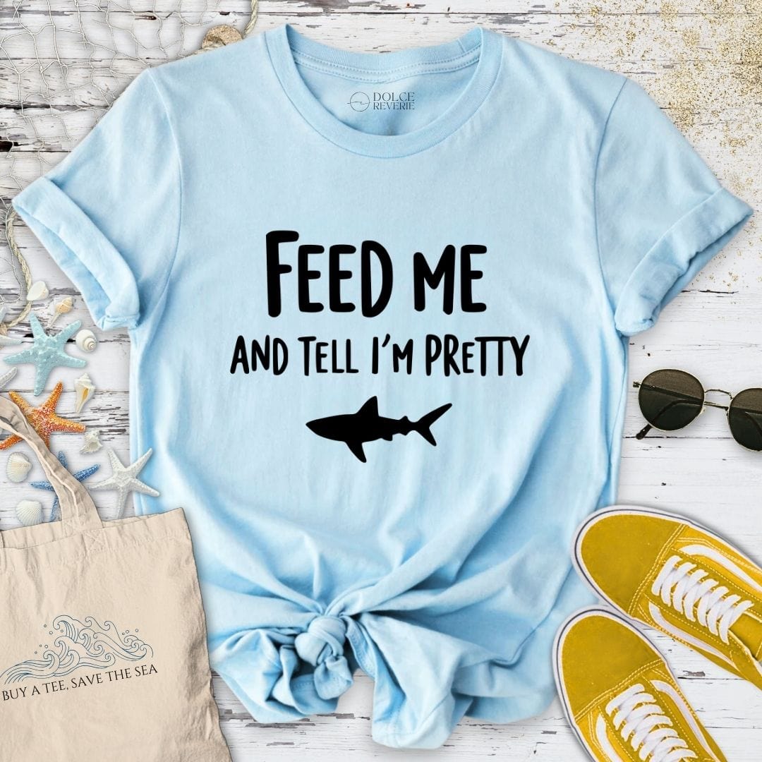 Feed Me T-Shirt Light Blue / S