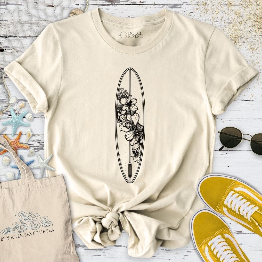 Flowers Surf T-Shirt Natural / S