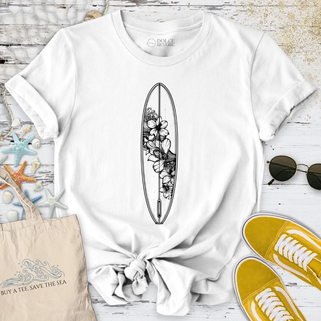 Flowers Surf T-Shirt White / S