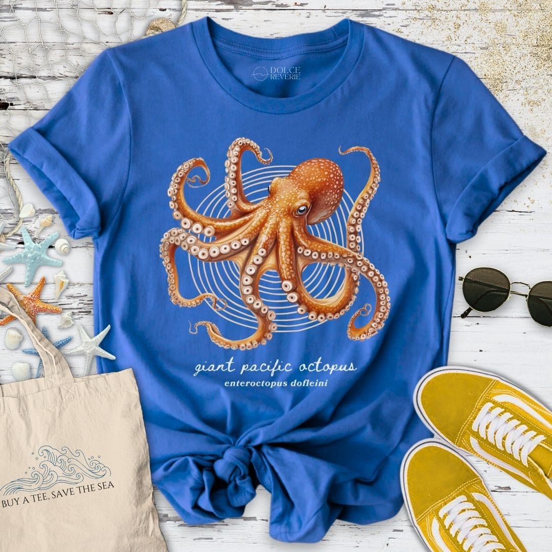 Giant Pacific Octopus Artist Series T-Shirt Royal / S