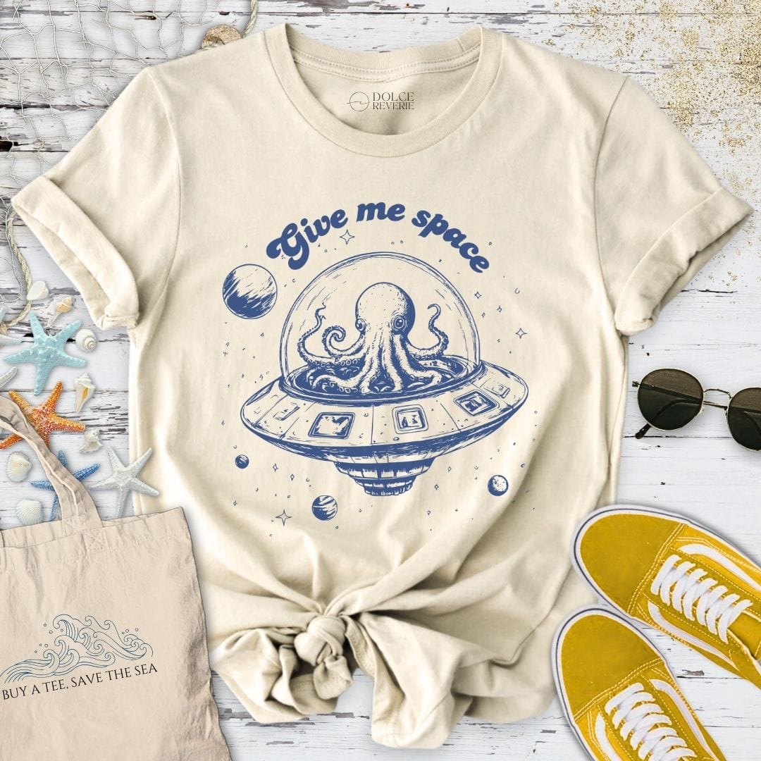 Give Me Space Octopus T-Shirt Natural / S