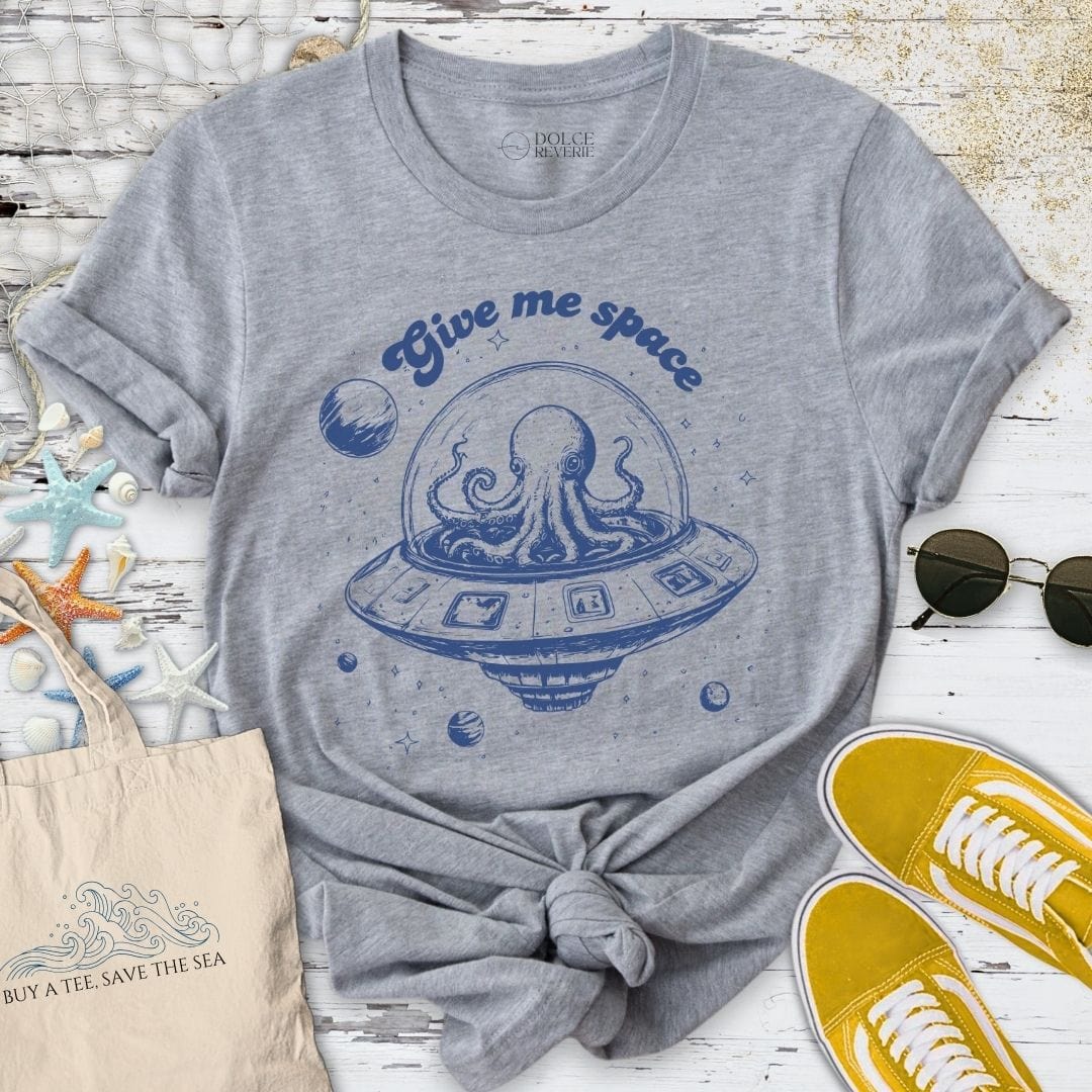 Give Me Space Octopus T-Shirt Sport Grey / S