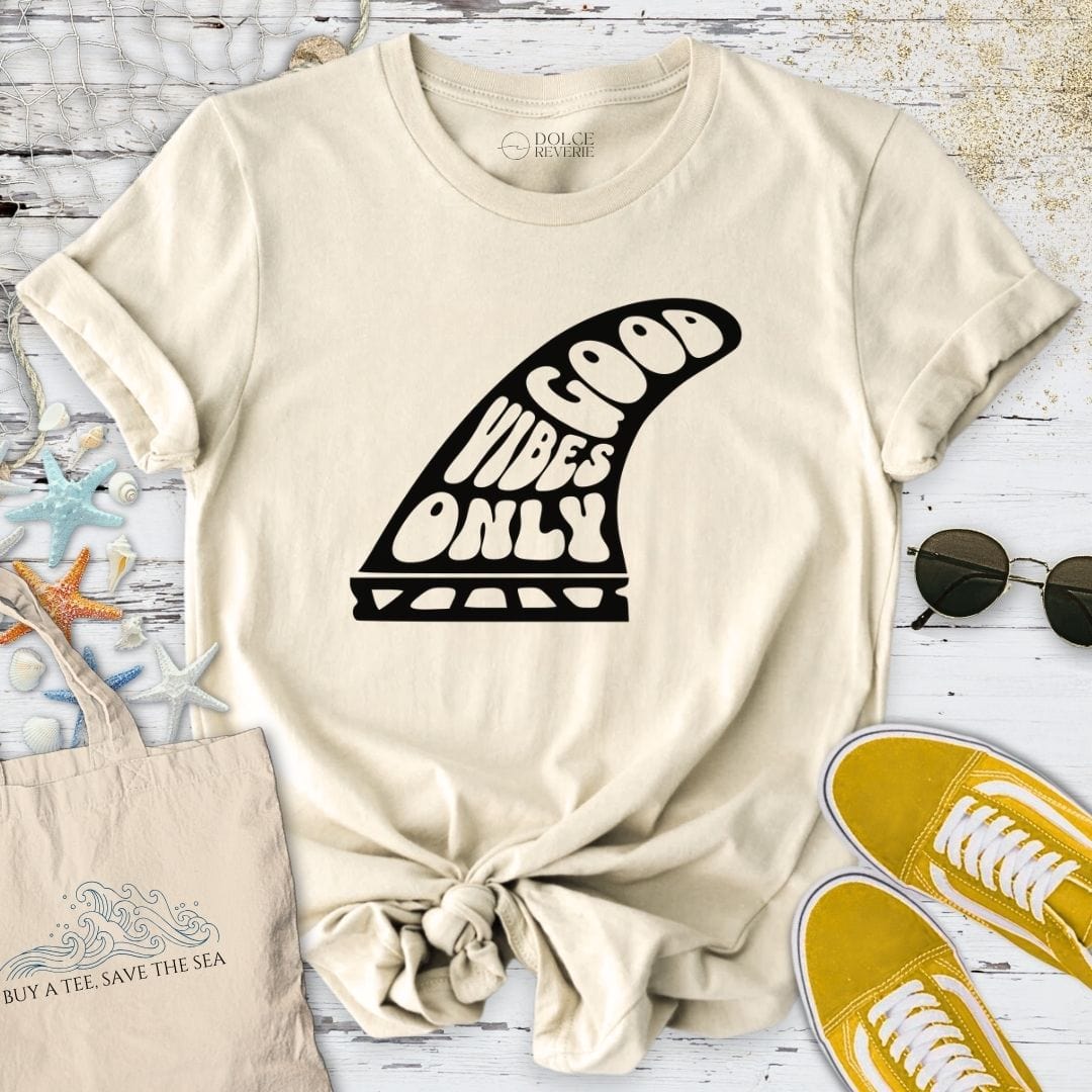 Good Vibes Fin T-Shirt Natural / S
