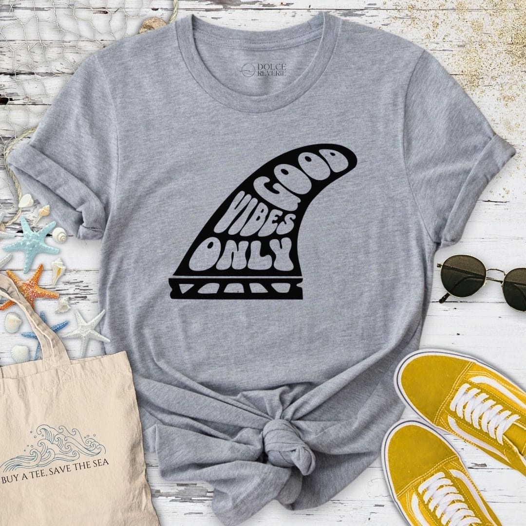 Good Vibes Fin T-Shirt Sport Grey / S