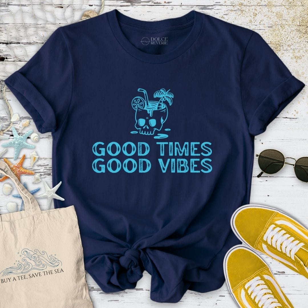 Good Vibes T-Shirt Navy / S