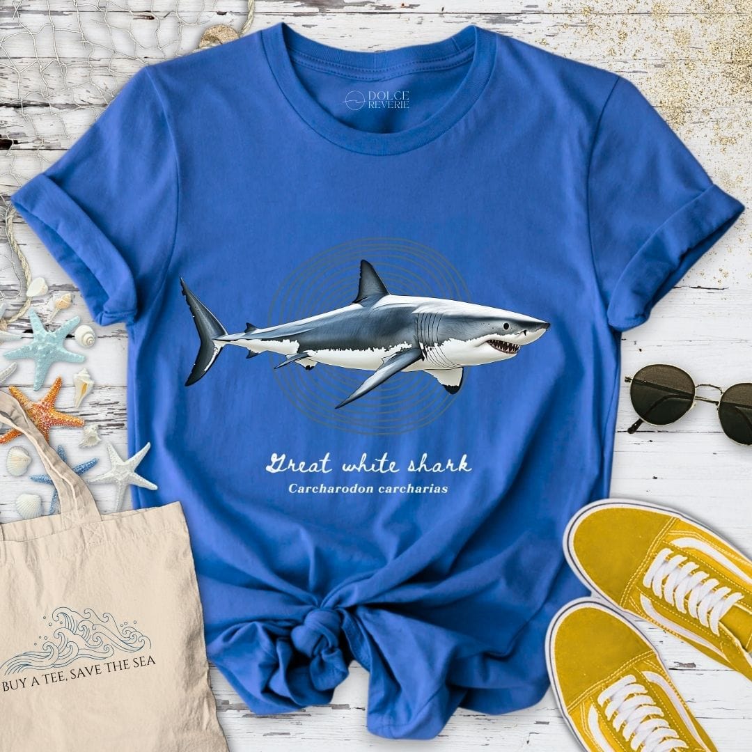Great White Shark Artist Series T-Shirt Royal / S