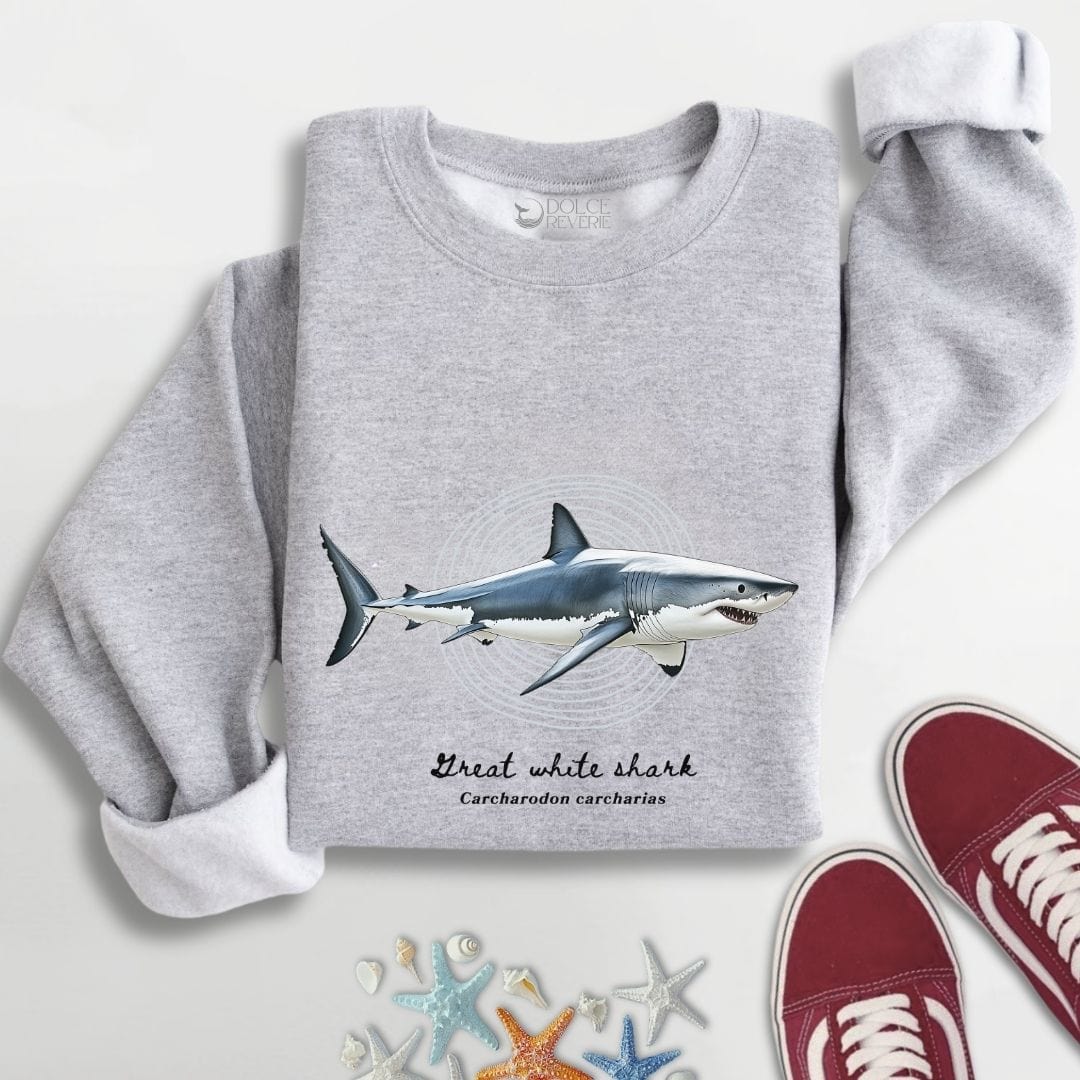 Great White Shark Sweatshirt S / Sport Grey