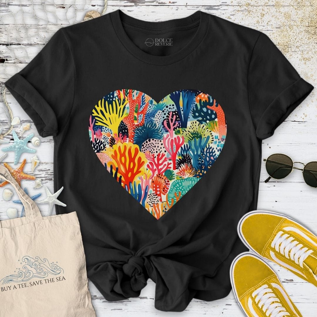 Heart Of Coral Reef T-Shirt Black / S