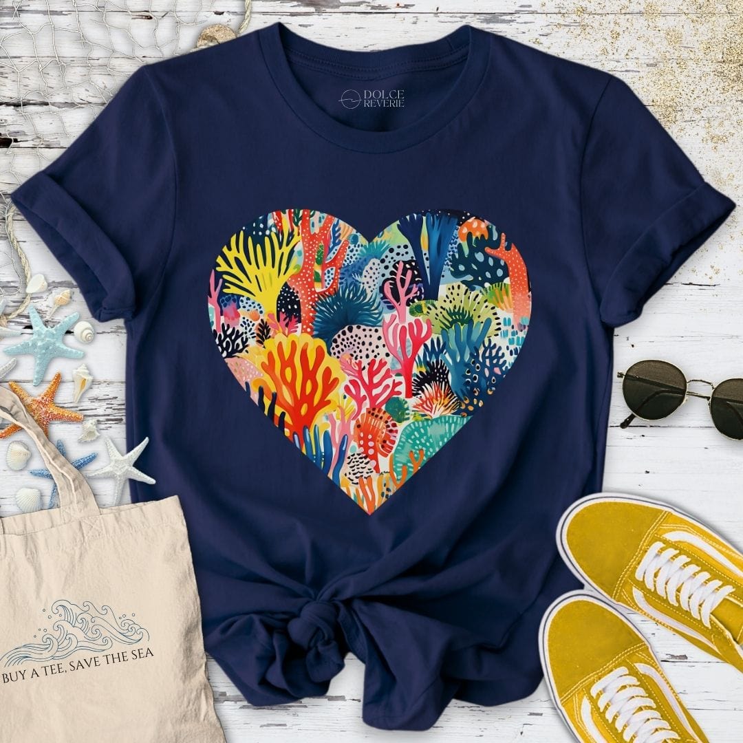Heart Of Coral Reef T-Shirt Navy / S