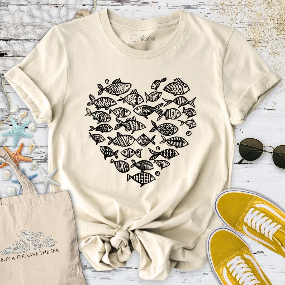 Heart of Fish T-Shirt Natural / S