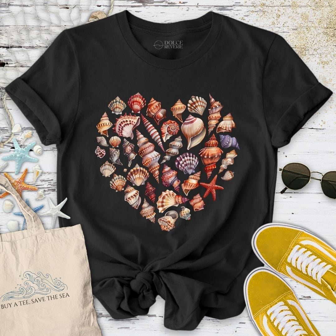 Heart of Shells T-Shirt Black / S