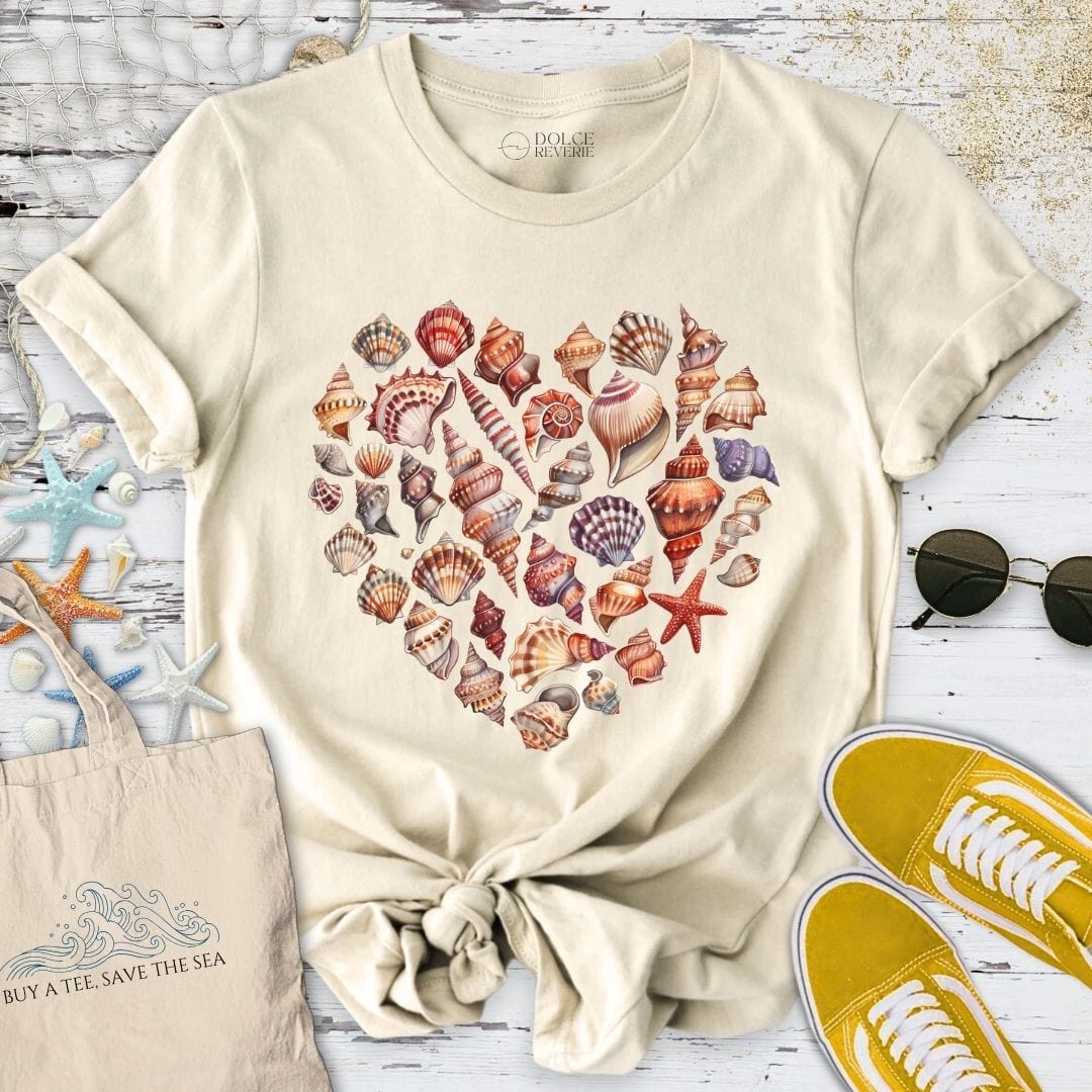 Heart of Shells T-Shirt Natural / S