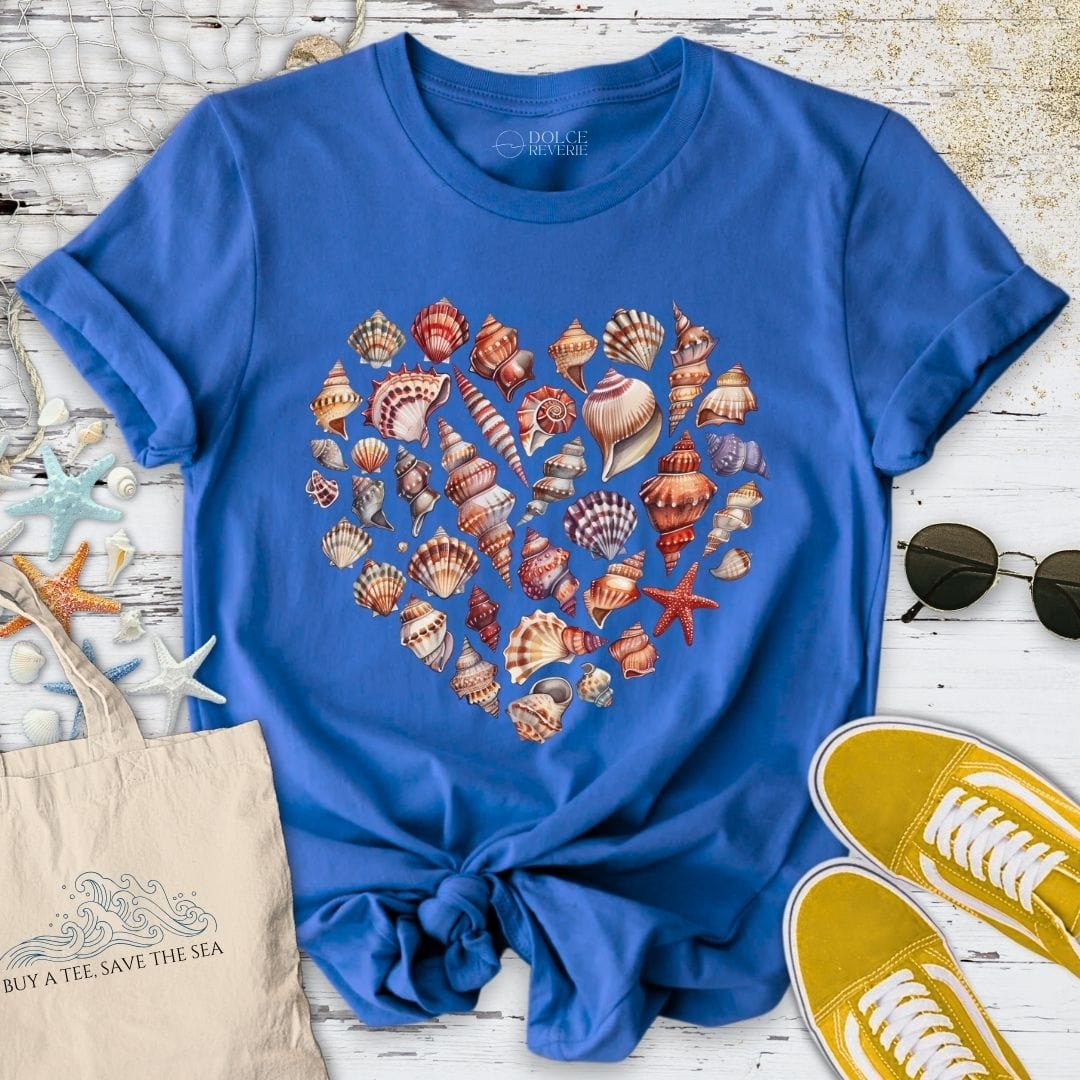 Heart of Shells T-Shirt Royal / S