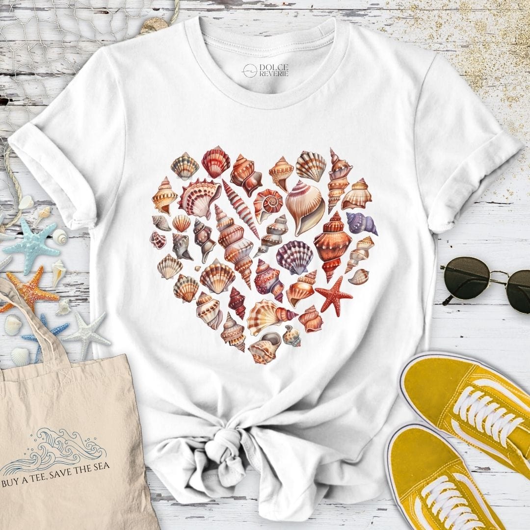 Heart of Shells T-Shirt White / S