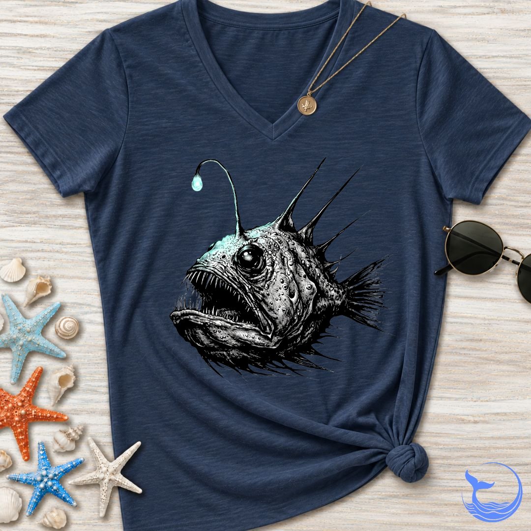 Angler Fish Women's V-Neck T-Shirt