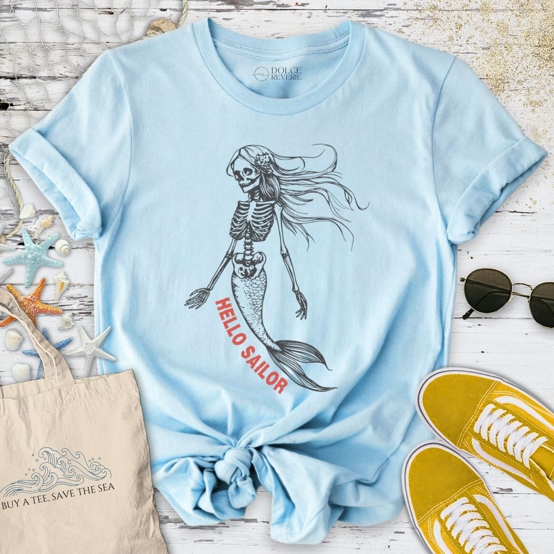 Hello Sailor T-Shirt Light Blue / S