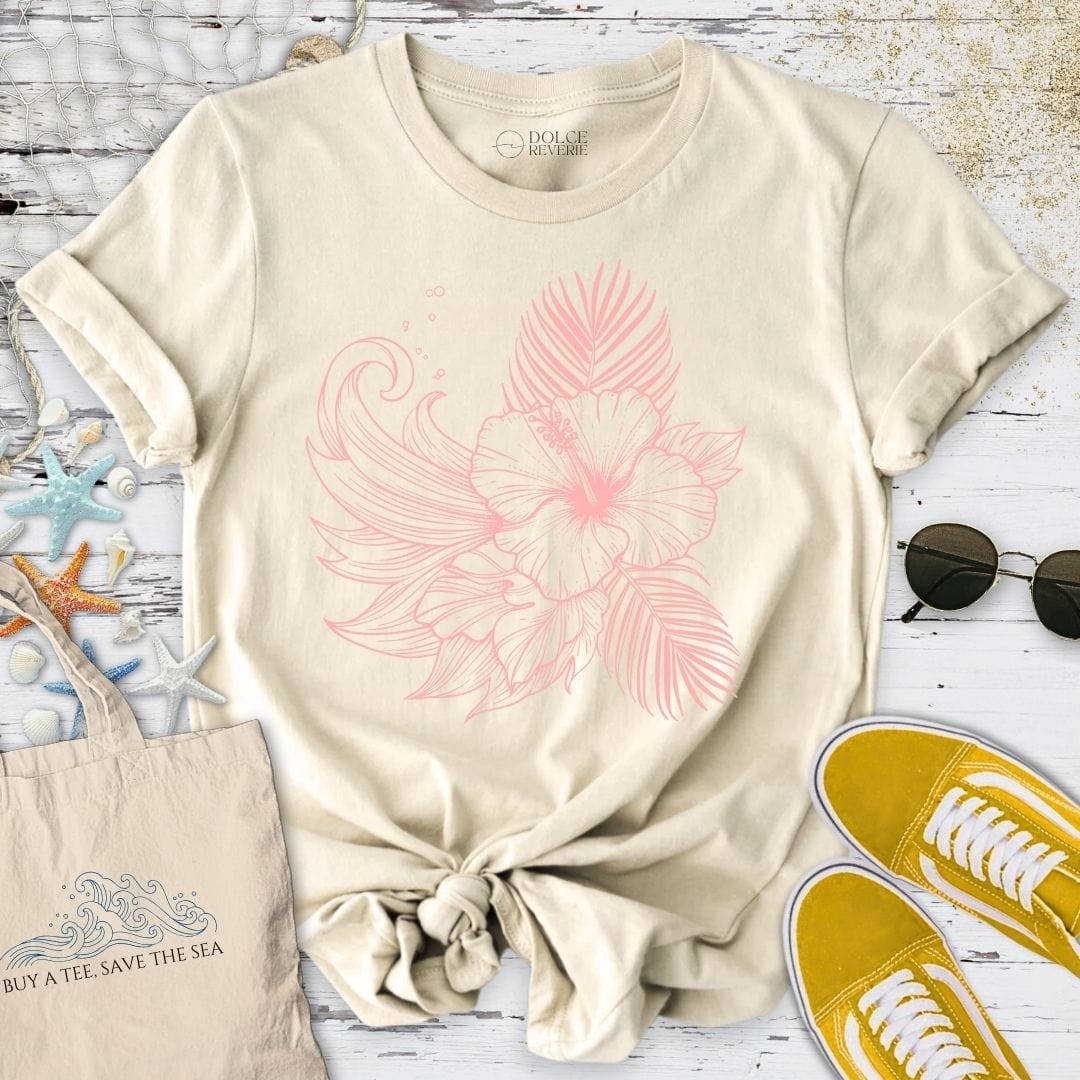 Hibiscus T-Shirt Natural / S