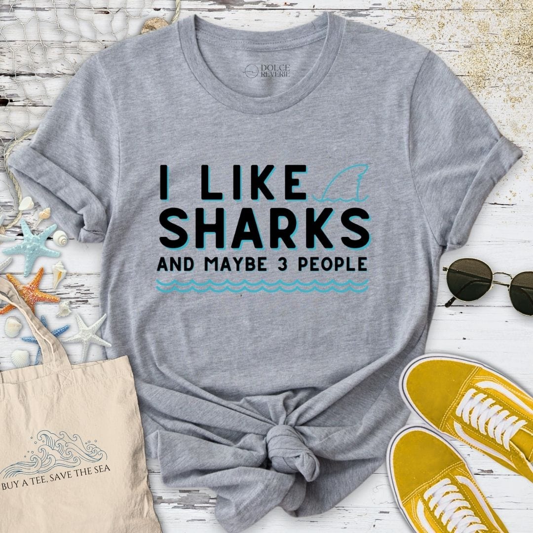 I Like Sharks T-Shirt Sport Grey / S