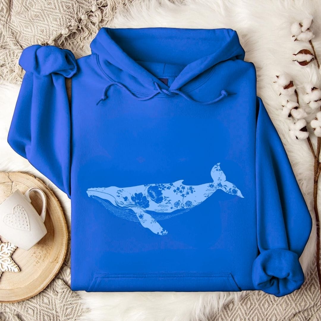 Ink Whale Hoodie Royal / S